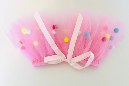 Pom Pom Dog Tutu Skirt (XS)