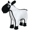 Tuffy Barnyard White & Black Sheep Dog Toy