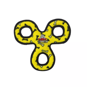 Tuffy Jr 3-WayTug Yellow Bone Toy