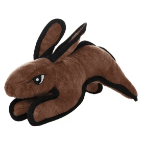 Tuffy Barnyard Brown Rabbit Dog Toy