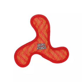 DuraForce Jr Boomerang Zigzags Red Dog Toy