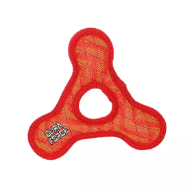 DuraForce Jr Triangle Ring Zigzags Red Dog Toy