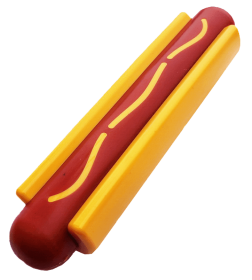 Ultra-Durable "Hot Dog & Bun" Chew Toy