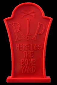 Red "RIP" Tombstone Chew Dog Toy