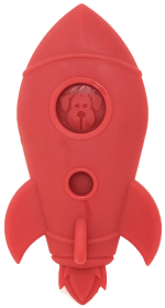 Red Rocket Dog Chew Toy