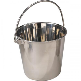 Heavy Duty Stainless Steel Water Pails with Contour Handle