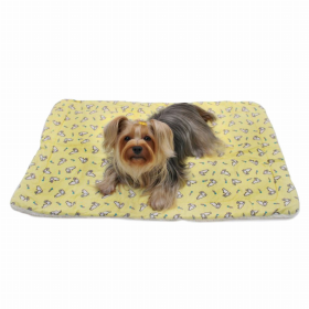 Adorable Hopping Bunny Flannel Dog Blanket