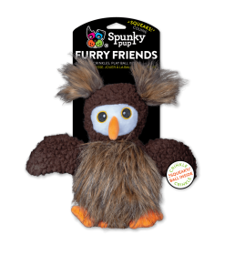 Owl with Ball Squeaker Dog Toy