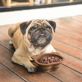 Portable Outdoor Travel  Food-Water Bowl