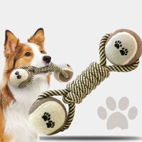 Tennis Ball-Knotted Rope Chewing Toy