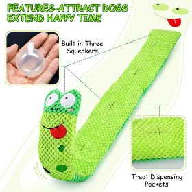 Green Snuffle-Shaped Snail Dog Toy