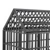 Heavy Duty Dog Cage-Crate with Roof & Window on Roof