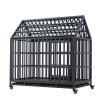 Heavy Duty Dog Cage-Crate with Roof & Window on Roof