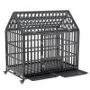 Heavy Duty Dog Cage-Crate with Roof & Window on Roof