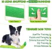 Green Snuffle-Shaped Snail Dog Toy