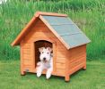 Solid Pine Outdoor Dog House with Elevated Floor