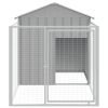 Light Gray Dog House with Cage