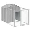 Light Gray Dog House with Cage