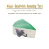 Mouse  Sandwich Squeaky DogToy