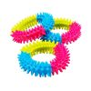 Tri-Color Rubber Prickly Ring Toy