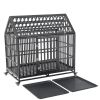 Heavy Duty Dog Cage-Crate with Roof & Window on Roof