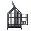 Heavy Duty Dog Cage-Crate with Roof & Window on Roof