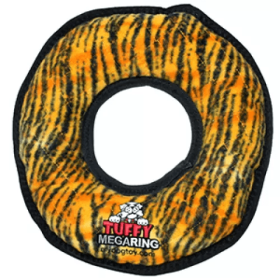 Tuffy Mega Ring Toy (Color: Orange & Black, size: Mega)