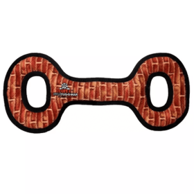 Tuffy Mega Tug Oval Toy (Color: Rust, size: Mega)