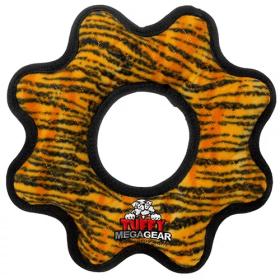 Tuffy Mega Gear Ring Brick (Color: Orange & Black, size: Mega)