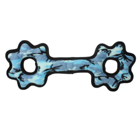 Tuffy Ultimate Tug-O-Gear Leopard Toy (Color: Blue, size: large)