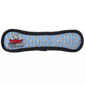 Tuffy Mega Bone Chain Link Toy (Color: Blue, size: Mega)