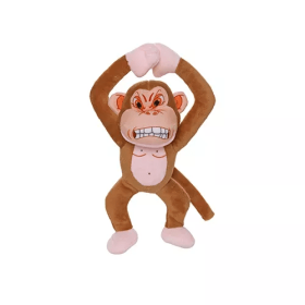 Mighty Jr Angry Monkey Toy (Color: Tan, size: Junior)