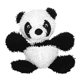 Mighty Microfiber Animal Toys (Color: Black & White, size: large)