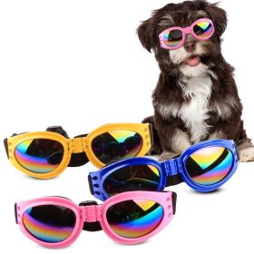 Outdoor Foldable Sunglasses For Dogs (Color: Pink)