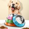 Stainless Steel, Anti-skid Dog Bowl