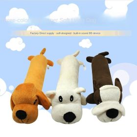 Plush, Durable  Squeaky Dog Toy (colour: White dog)