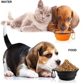 Collapsible Travel Dog Bowl (colour: (2pcs)Large buckle 1000ml)