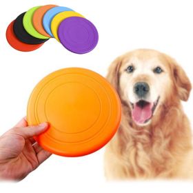 TPR  Interactive Flying Disk DogToys (Color: Rose)