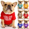 Round Collar T-shirt Teddy Dog Clothing