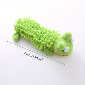 Plush Interactive Squeaky Chewy Dog Toy (Model: Frog)