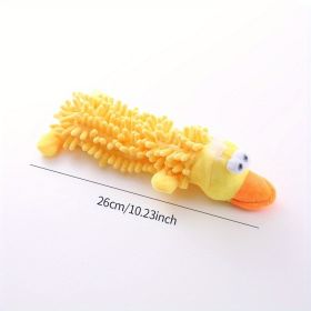 Plush Interactive Squeaky Chewy Dog Toy (Model: Yellow Duck)