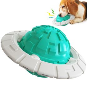 Interactive Flying Saucer Dog Toothbrush (Color: Blue)