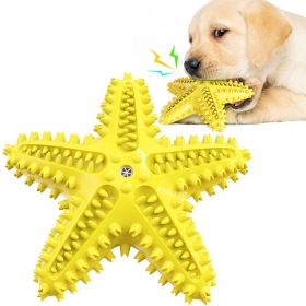 Sea Star Shaped Dog Toothbrush with Sound (Color: B)