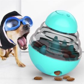 Dog Toy, Slow Feed Dispenser Ball (Color: Blue)