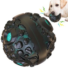 PawPartner, Interactive Squeaky Giggle Dog Ball Toy (Color: Black Blue)