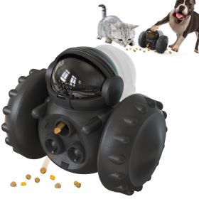 Interactive Dog Toy & Swing Training Food Dispenser (Color: Black)