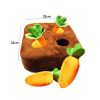 12 Plush Carrots Dog Puzzle Toys