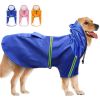 Dog Raincoat with Hood & Reflective Strip