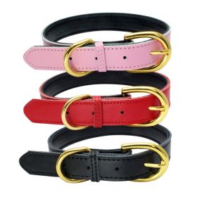 Genuine Leather Dog Collar (colour: black)