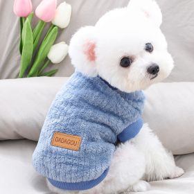 Warm Winter Plush Dog Sweater (Color: Emerald)